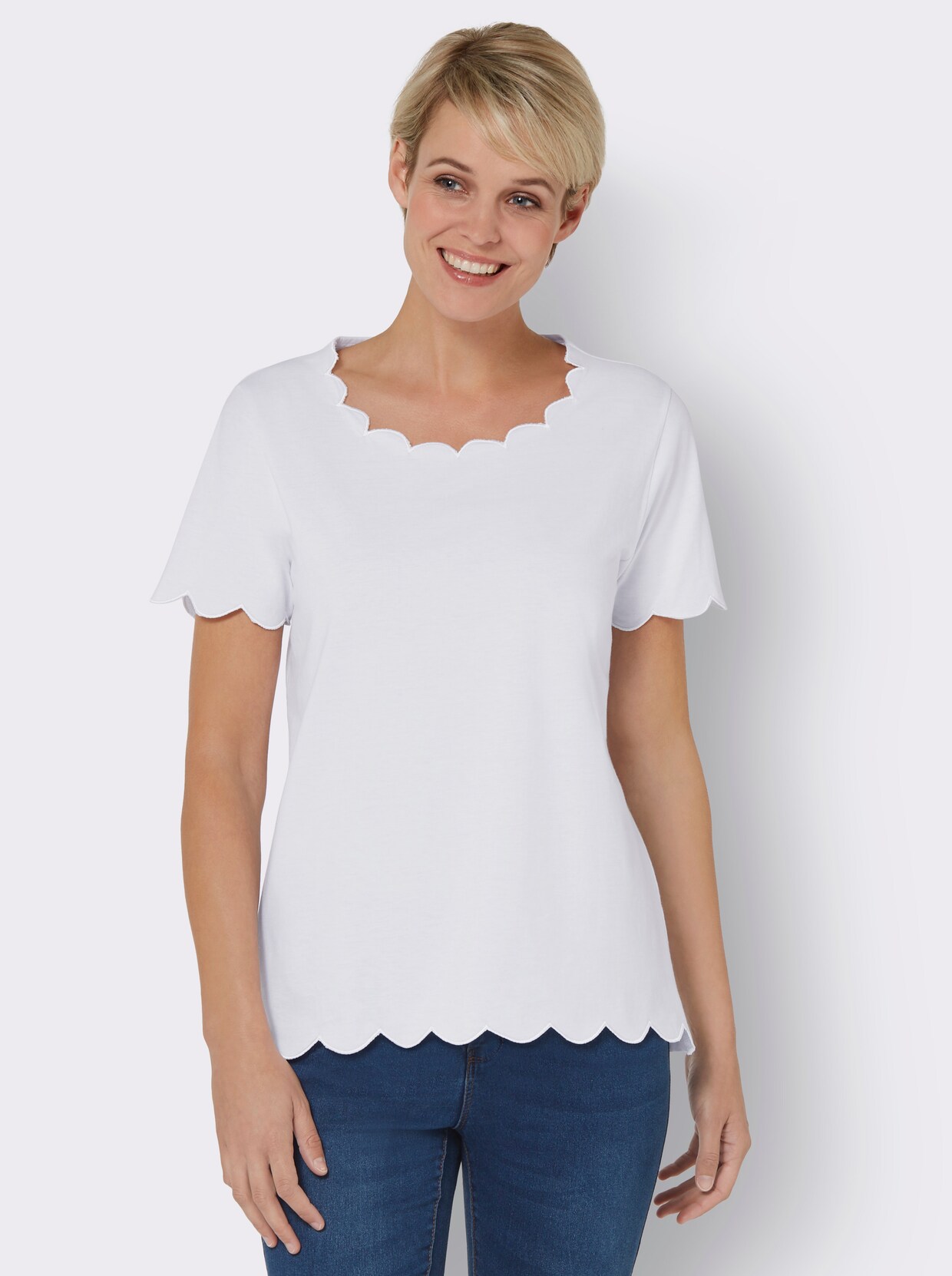 Shirt met korte mouwen - wit