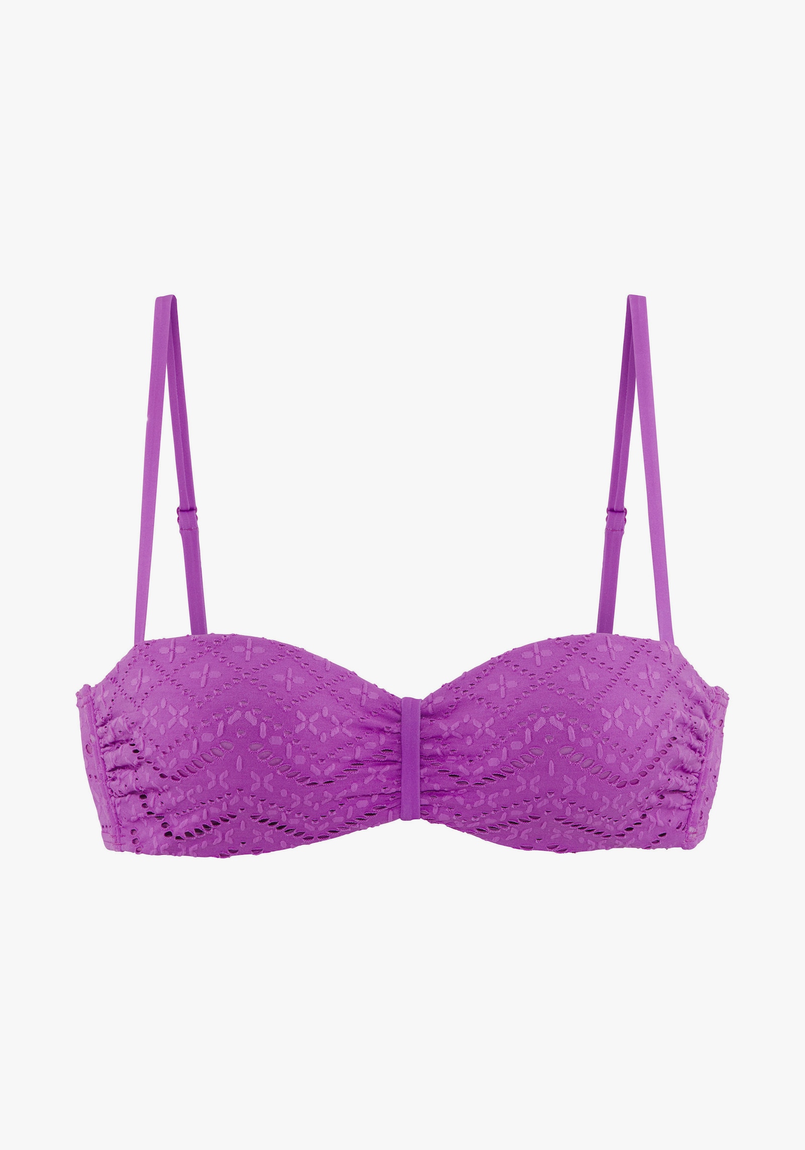 LASCANA Bügel-Bandeau-Bikini-Top - lila