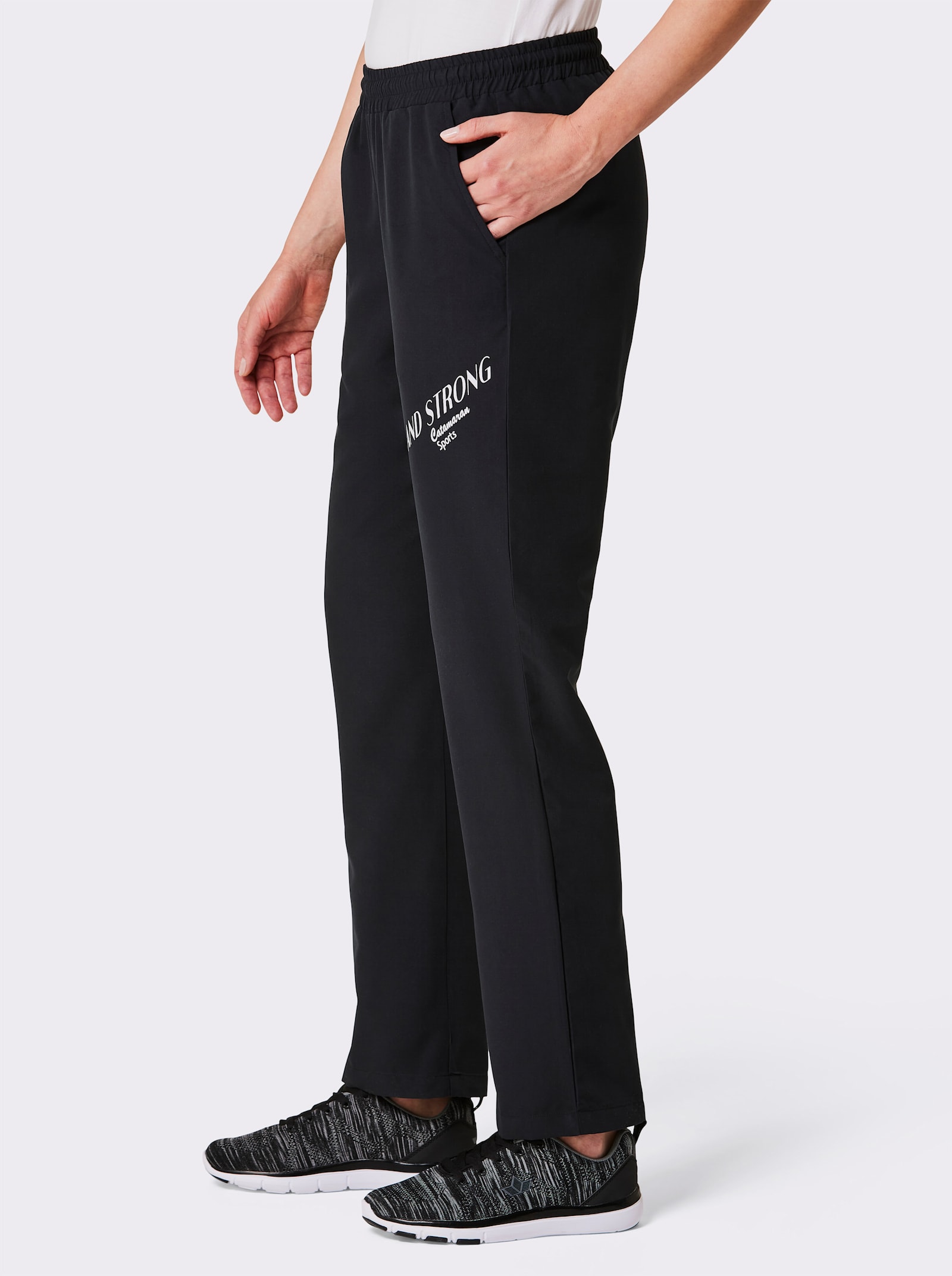 Catamaran Sports Sporthose mit Schriftzug - schwarz