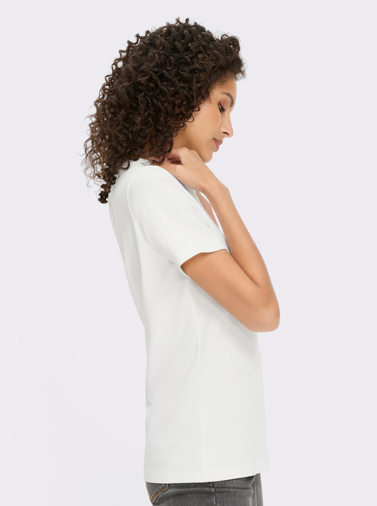 heine Kurzarmshirt - ecru