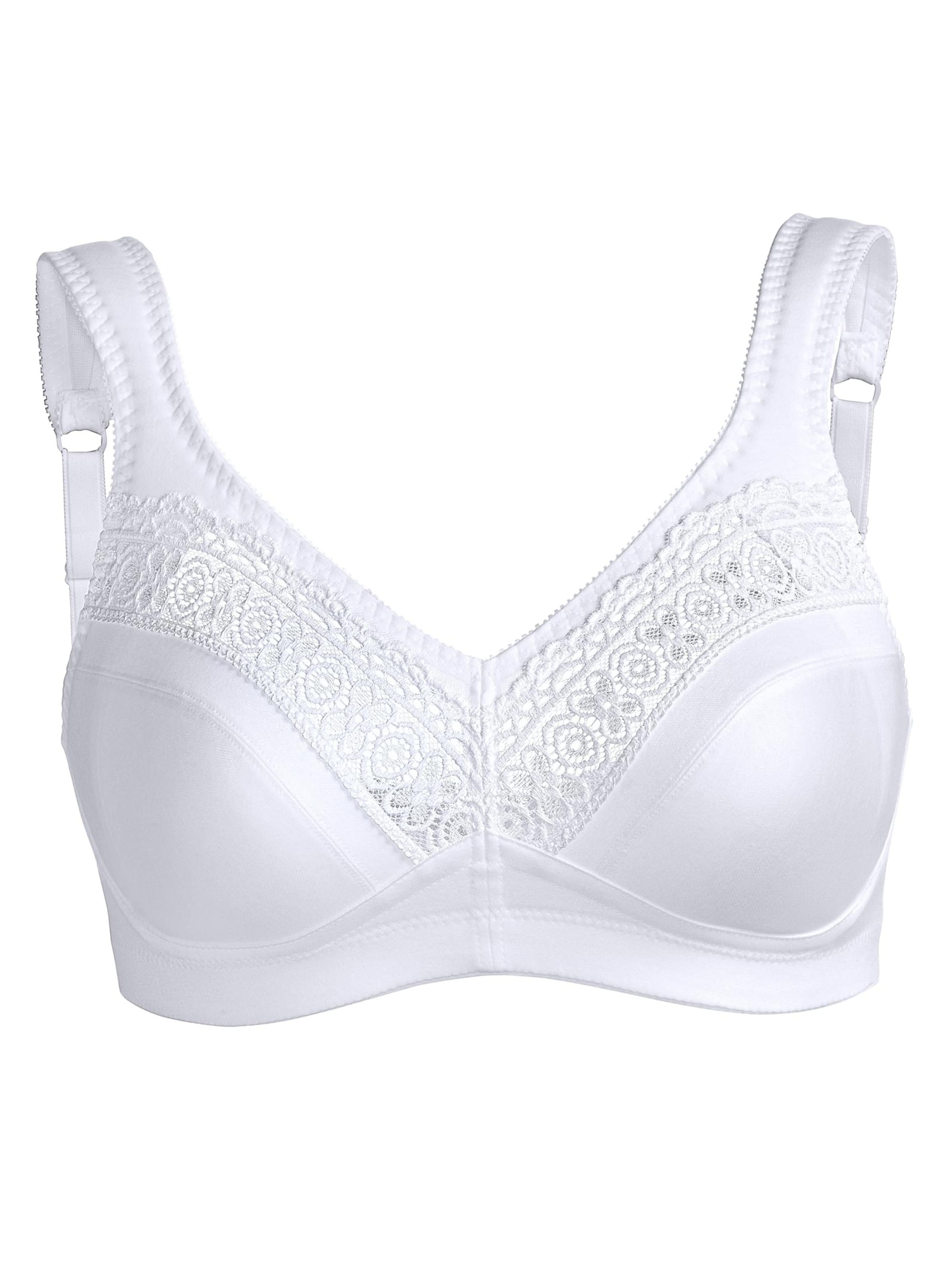 Swegmark Entlastungs-BH ohne Bügel - weiß