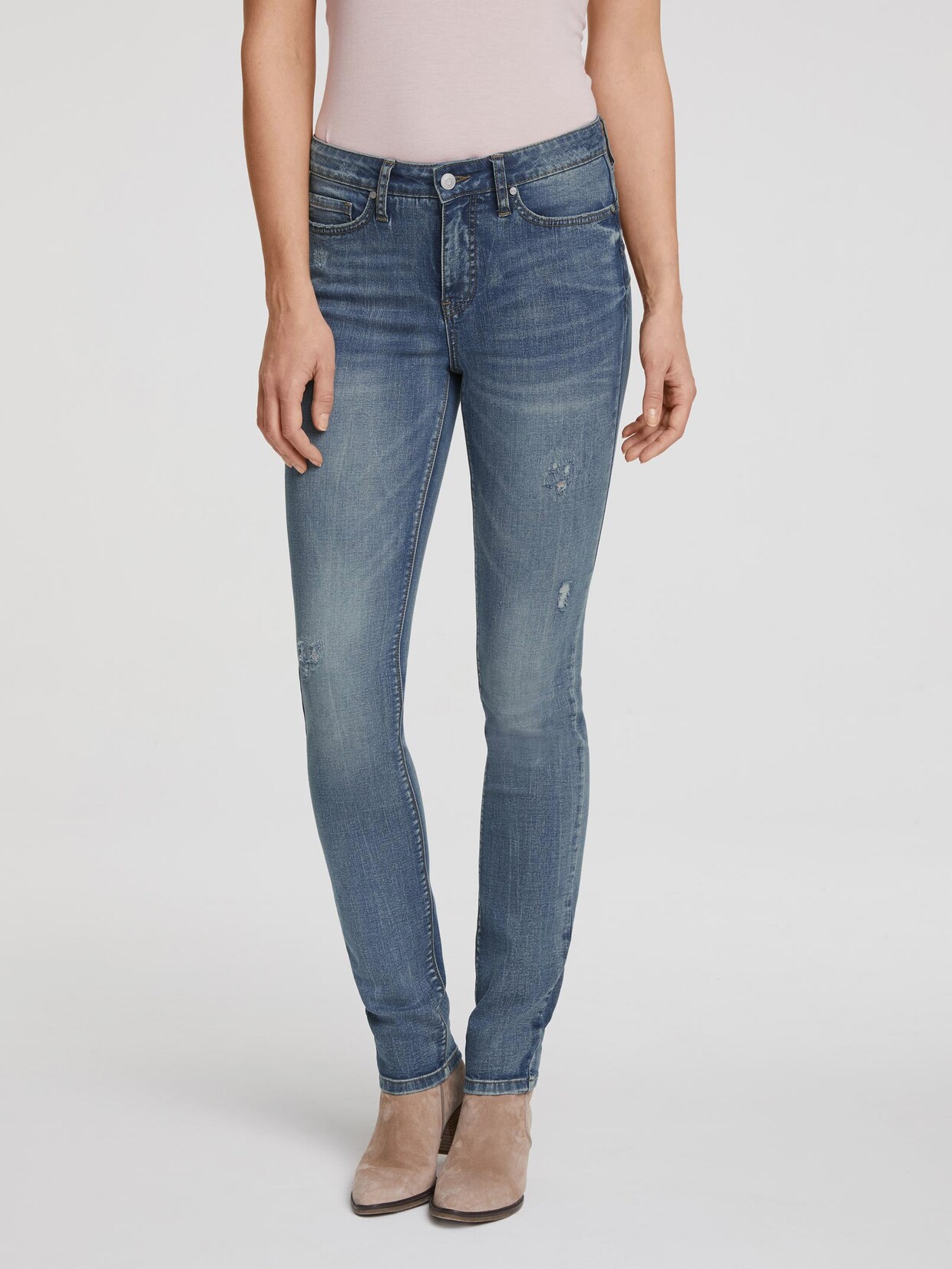 Linea Tesini Bauchweg-Jeans - blue denim