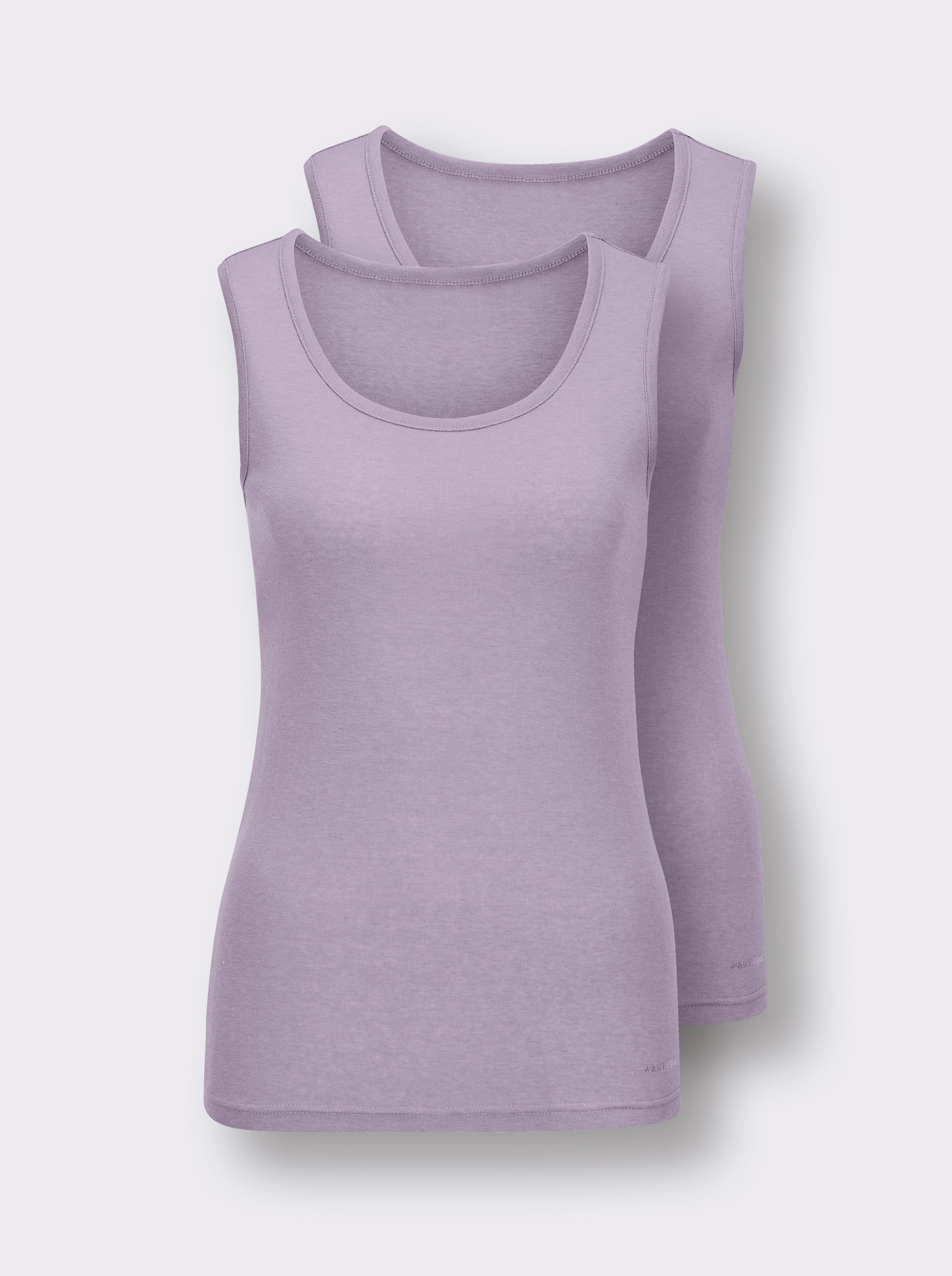 wäschepur Achseltop - flieder-meliert