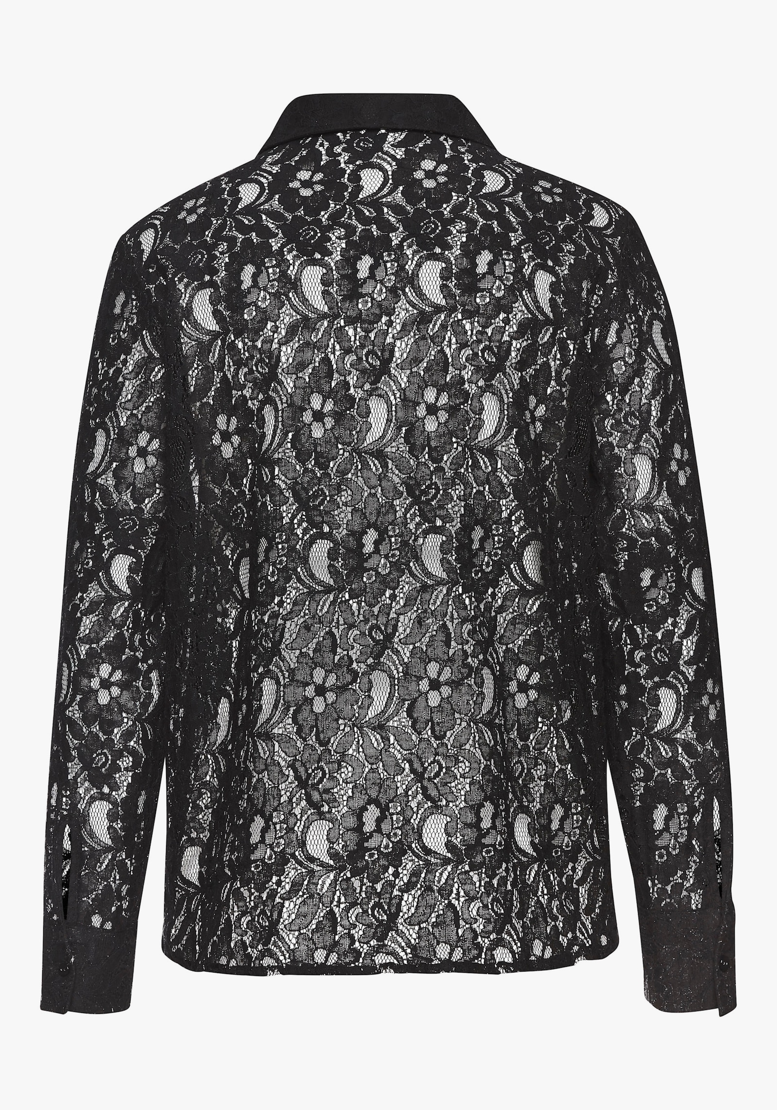 LASCANA Chemisier en dentelle - noir