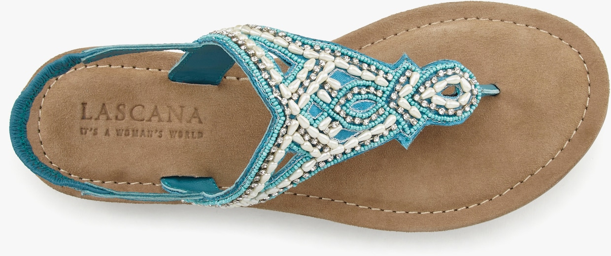 LASCANA Teenslipper - turquoise