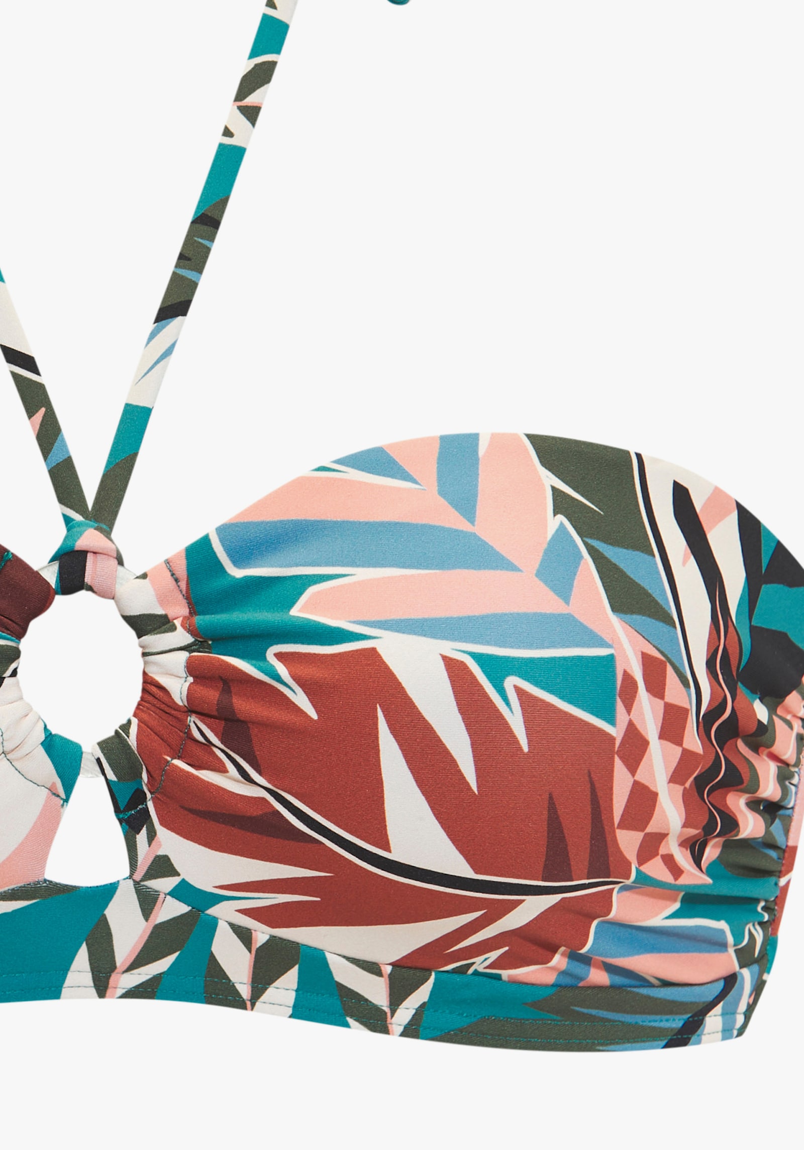 Buffalo Bandeau-Bikini-Top - aqua bedruckt