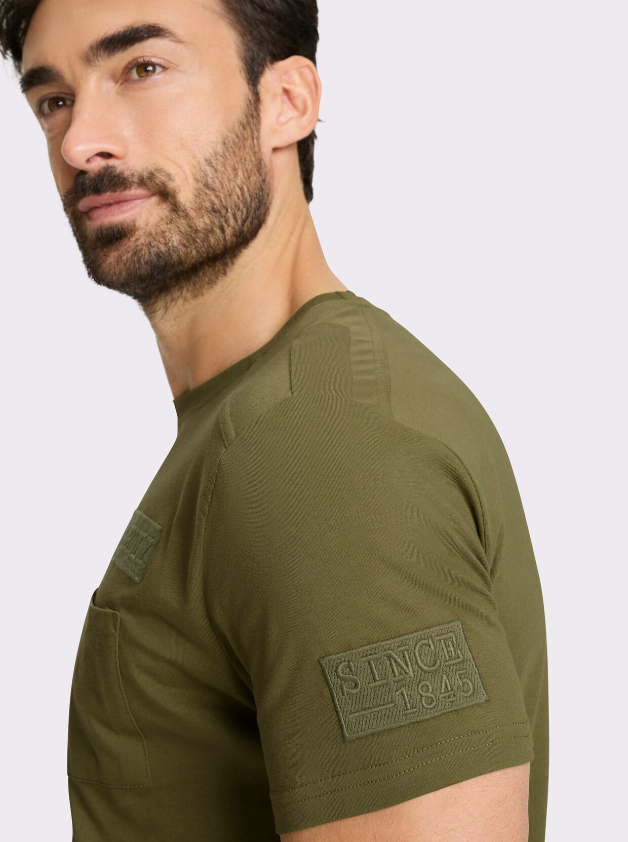 Marco Donati Kurzarmshirt - oliv