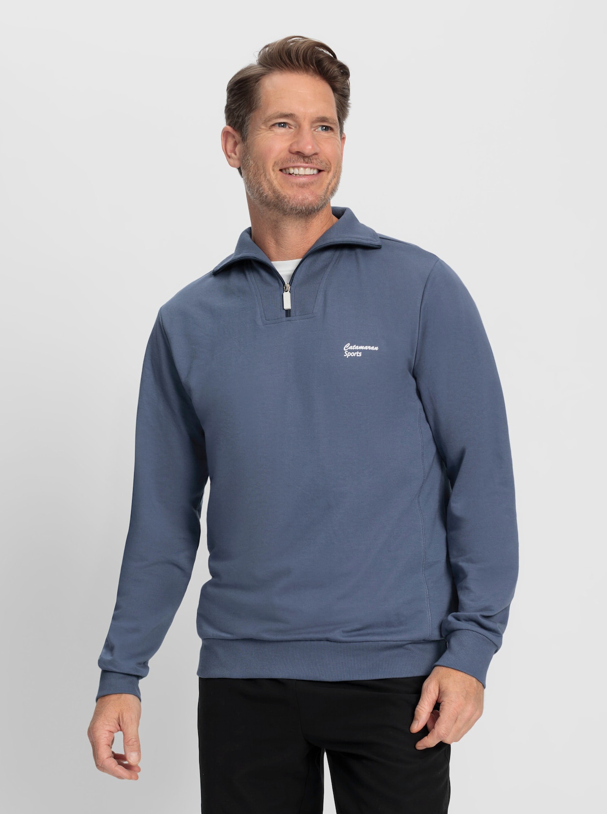 Catamaran Sports Sweatshirt - rookblauw
