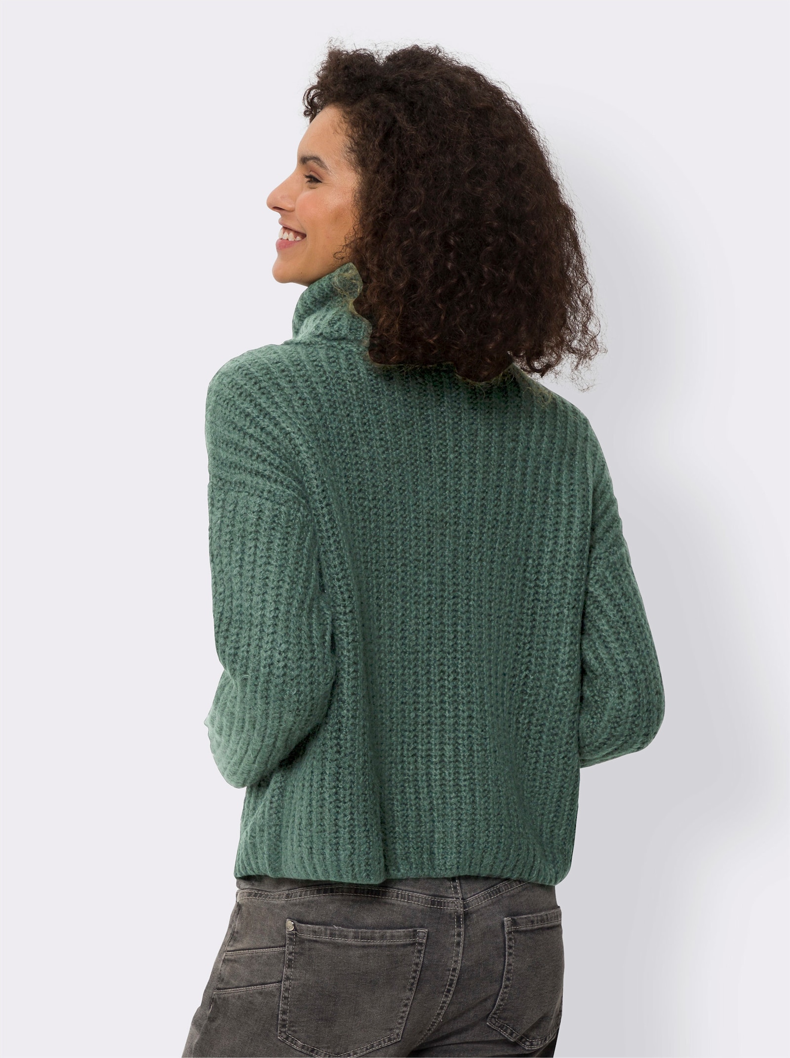 heine Pull col roulé au style ample - vert mousse