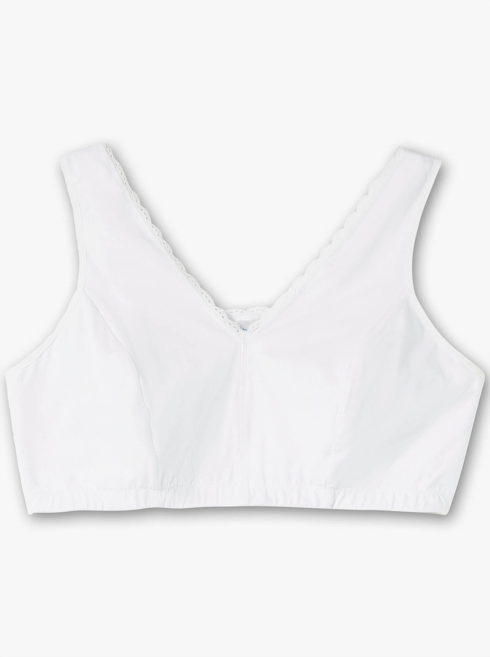 sheego Bügelloser BH in Bustier-Form, im Doppelpack - marine+weiss