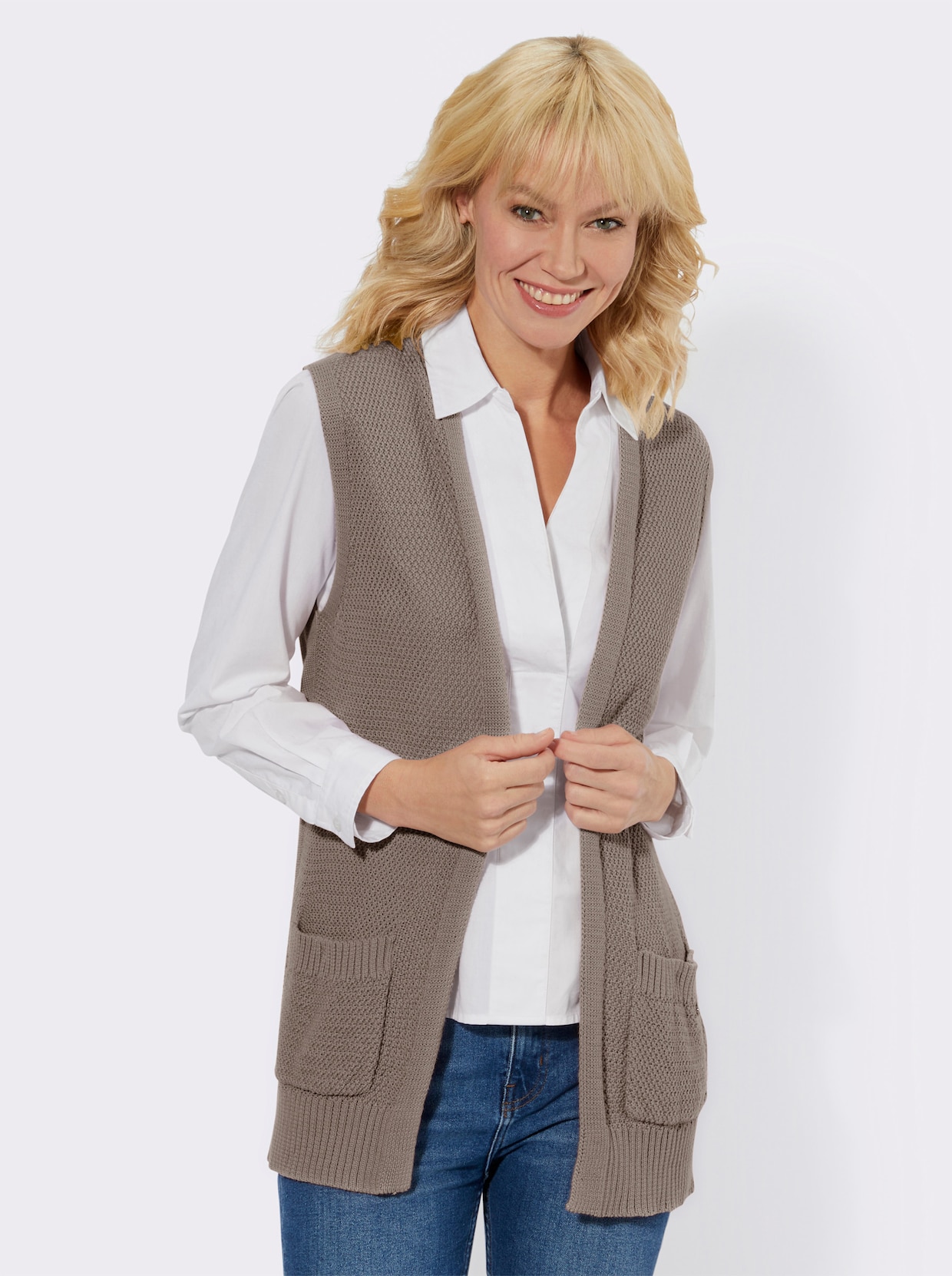 Vest - taupe