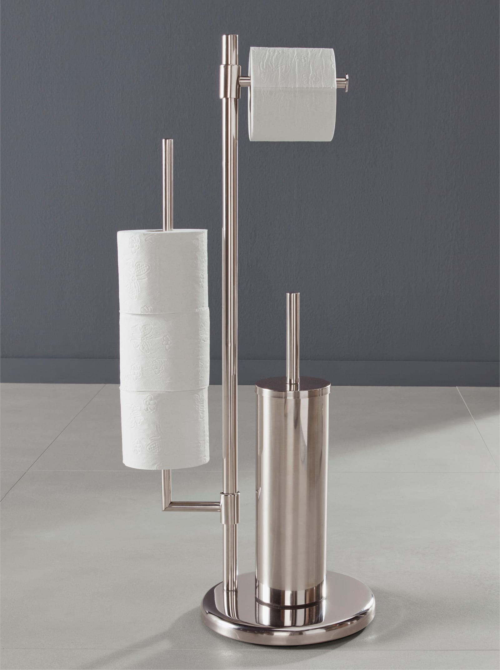 heine home WC-Garnitur - silberfarben