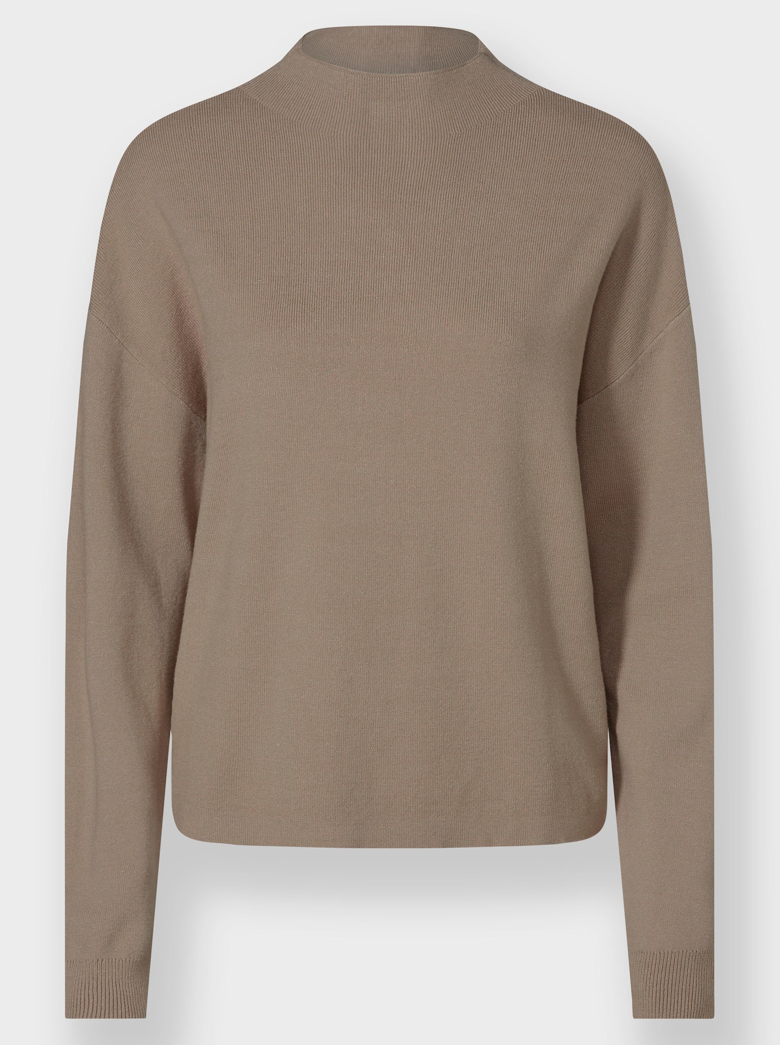 heine Pullover met opstaande kraag en oversized schouders - sesam