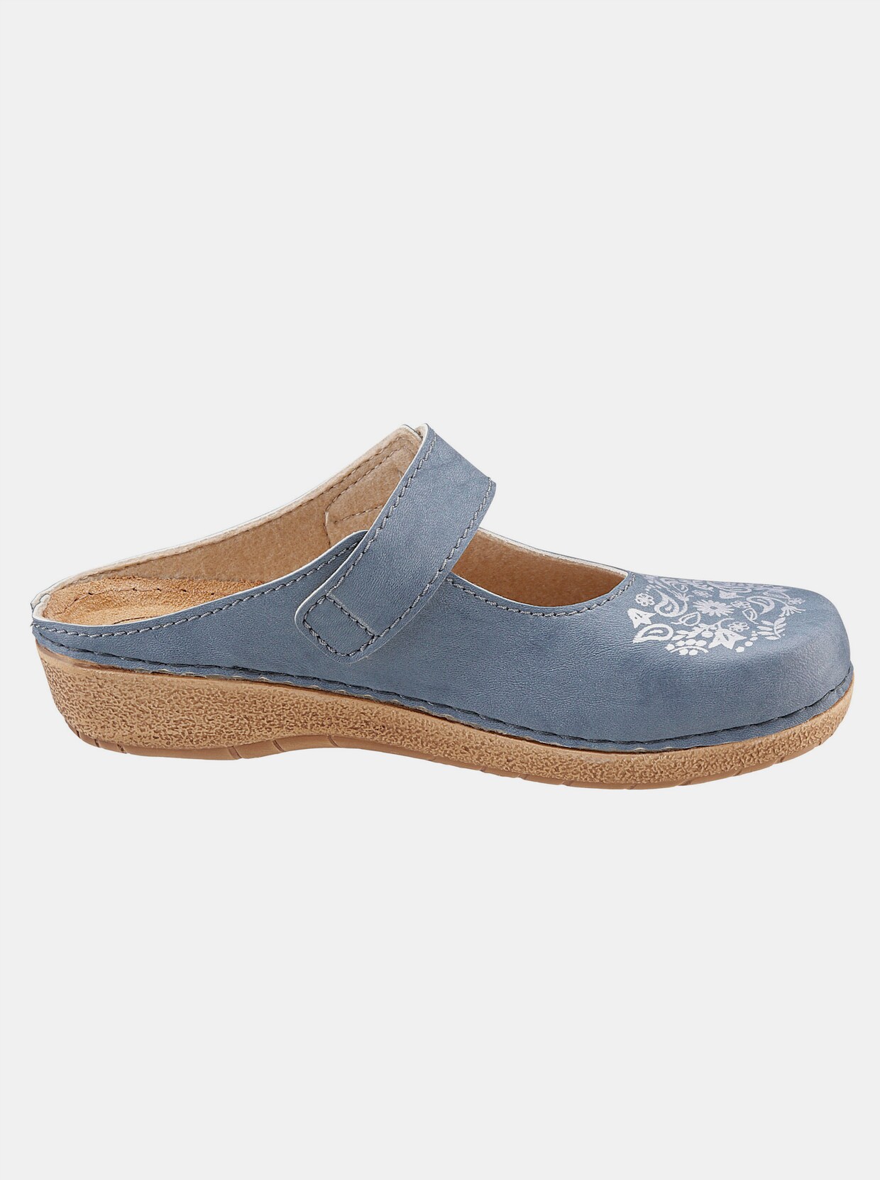 Franken Schuhe Sabots - bleu jean