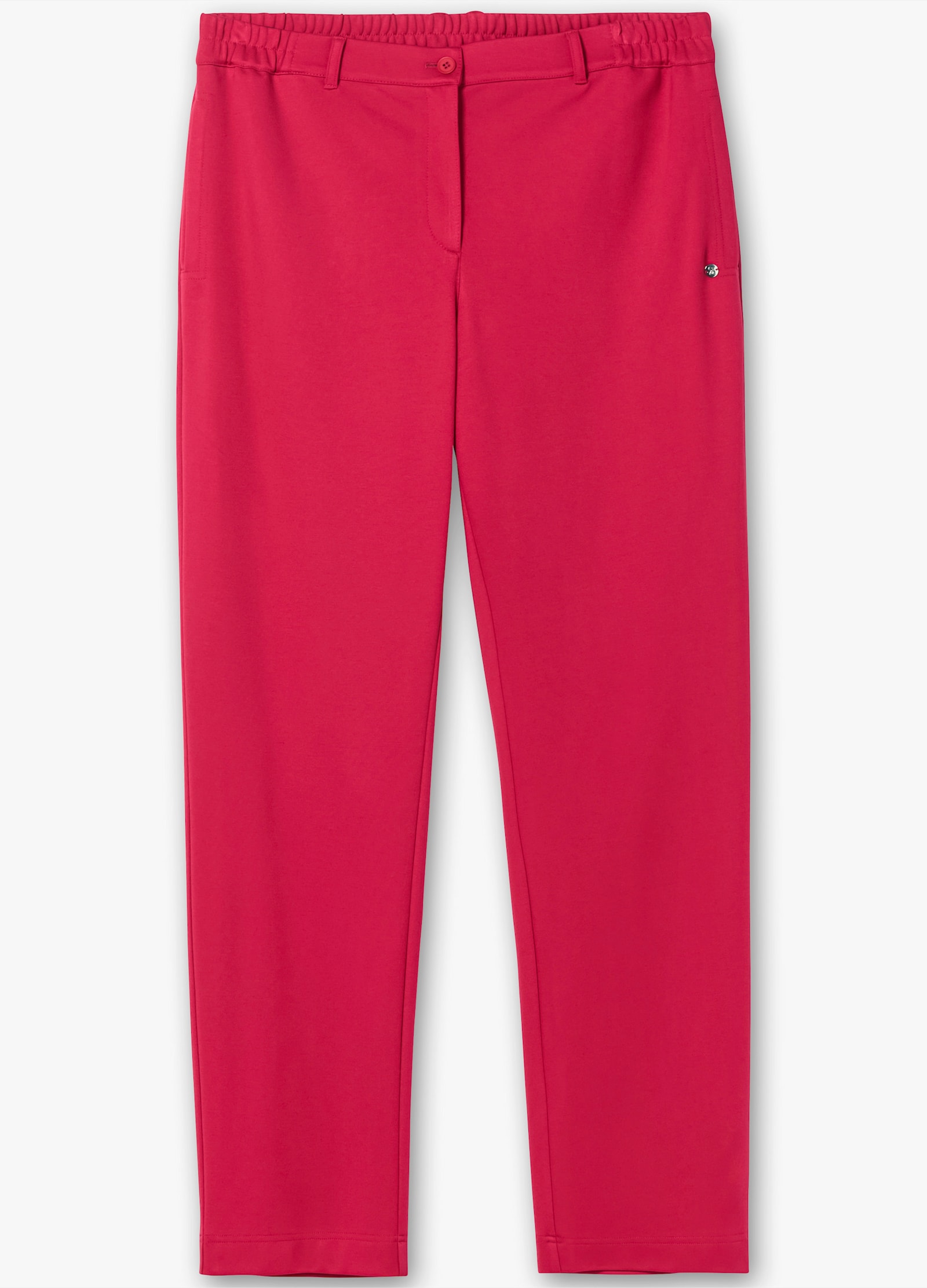 sheego Broek met comfortband, in recht model - sorbet pink