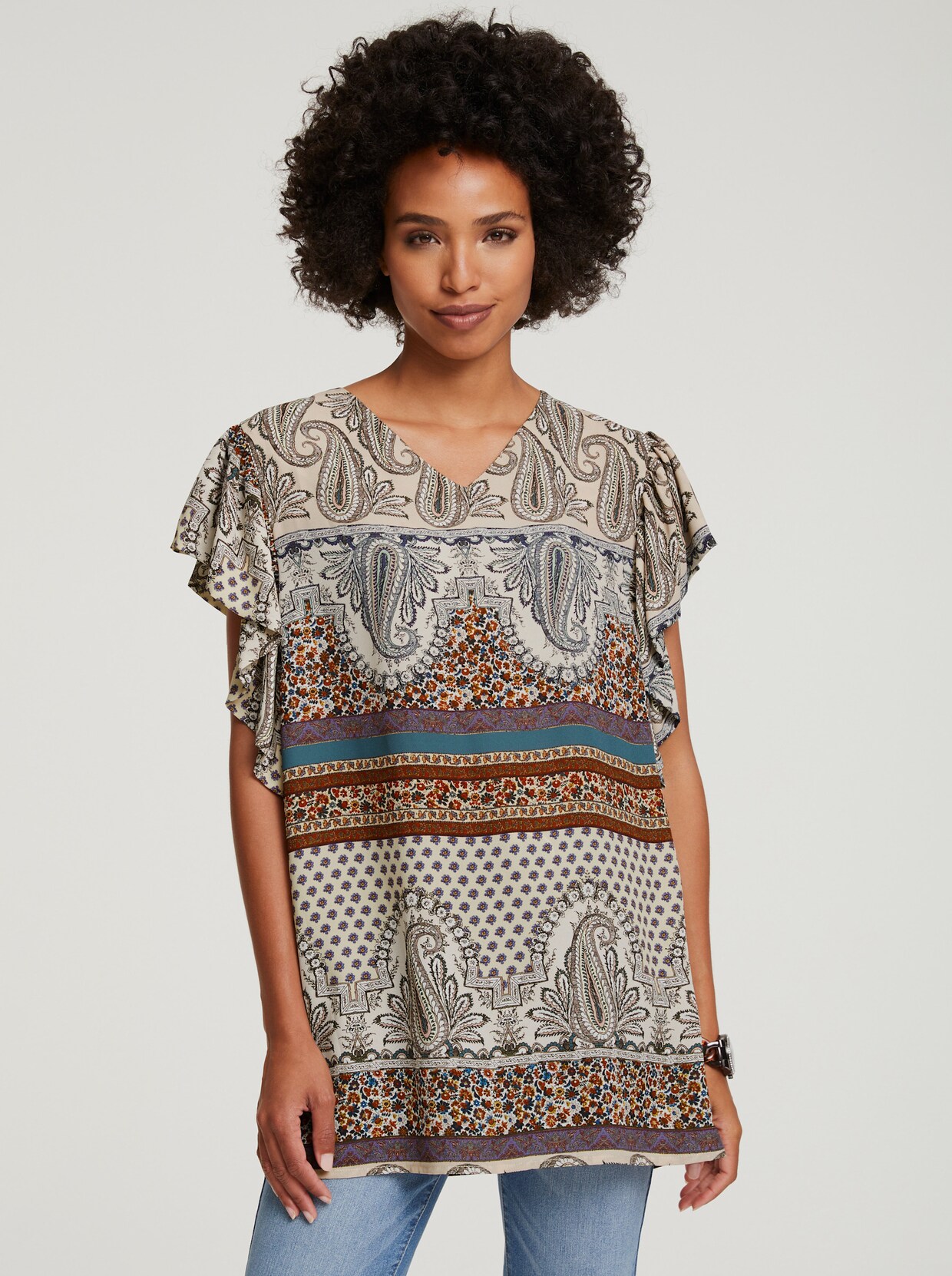heine Druckbluse - bunt