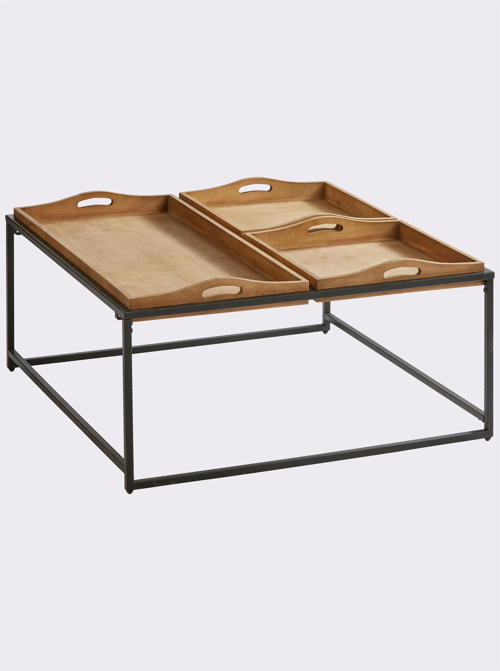 heine home Couchtisch - natur-schwarz