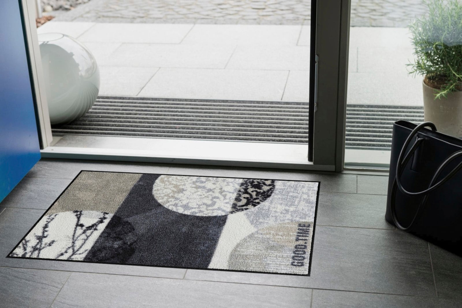 Salonloewe Fußmatte - anthrazit-ecru