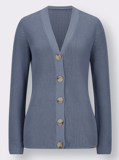 Cardigan - taubenblau