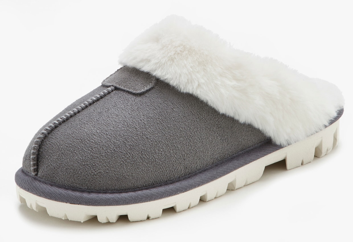 Vivance Chaussons en peluche - gris