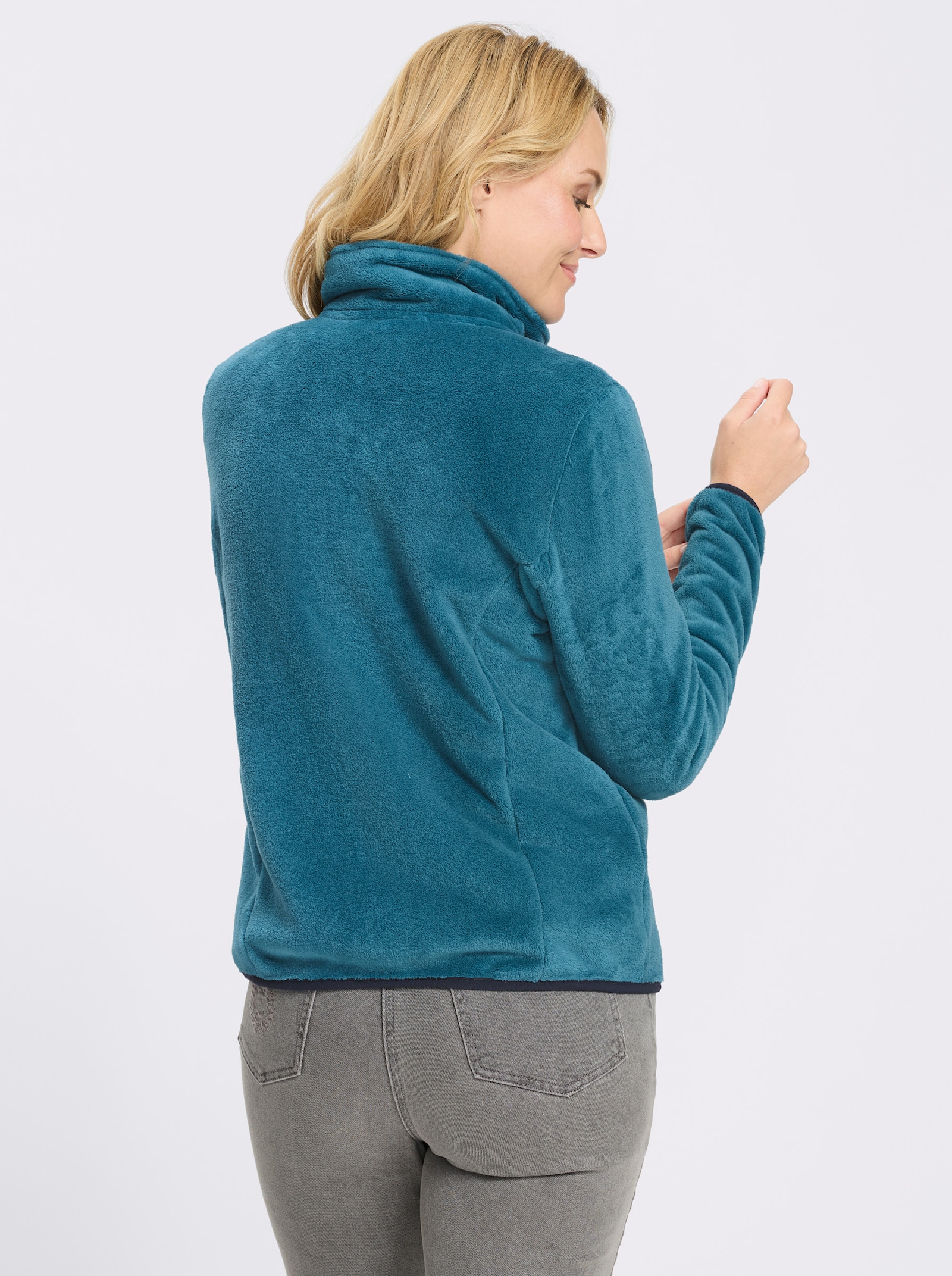 Fleecejacke mit elastischen Abschlüssen - topas