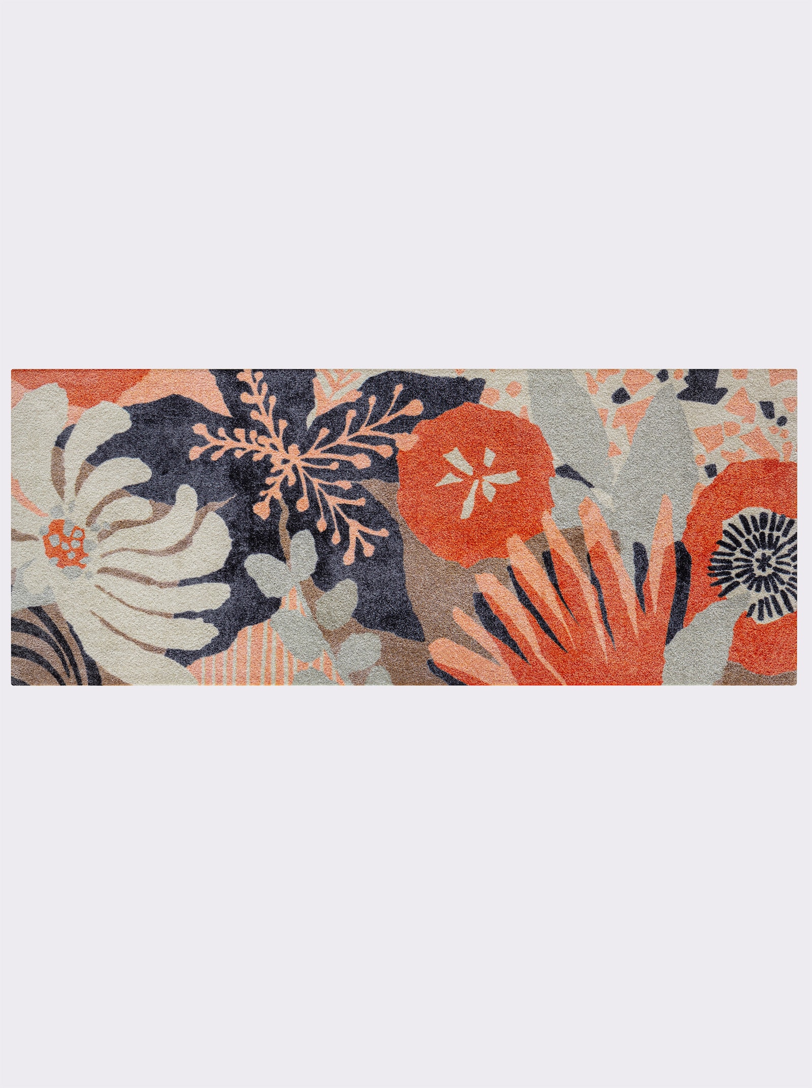 wash+dry by Kleen-Tex Paillasson - orange-gris