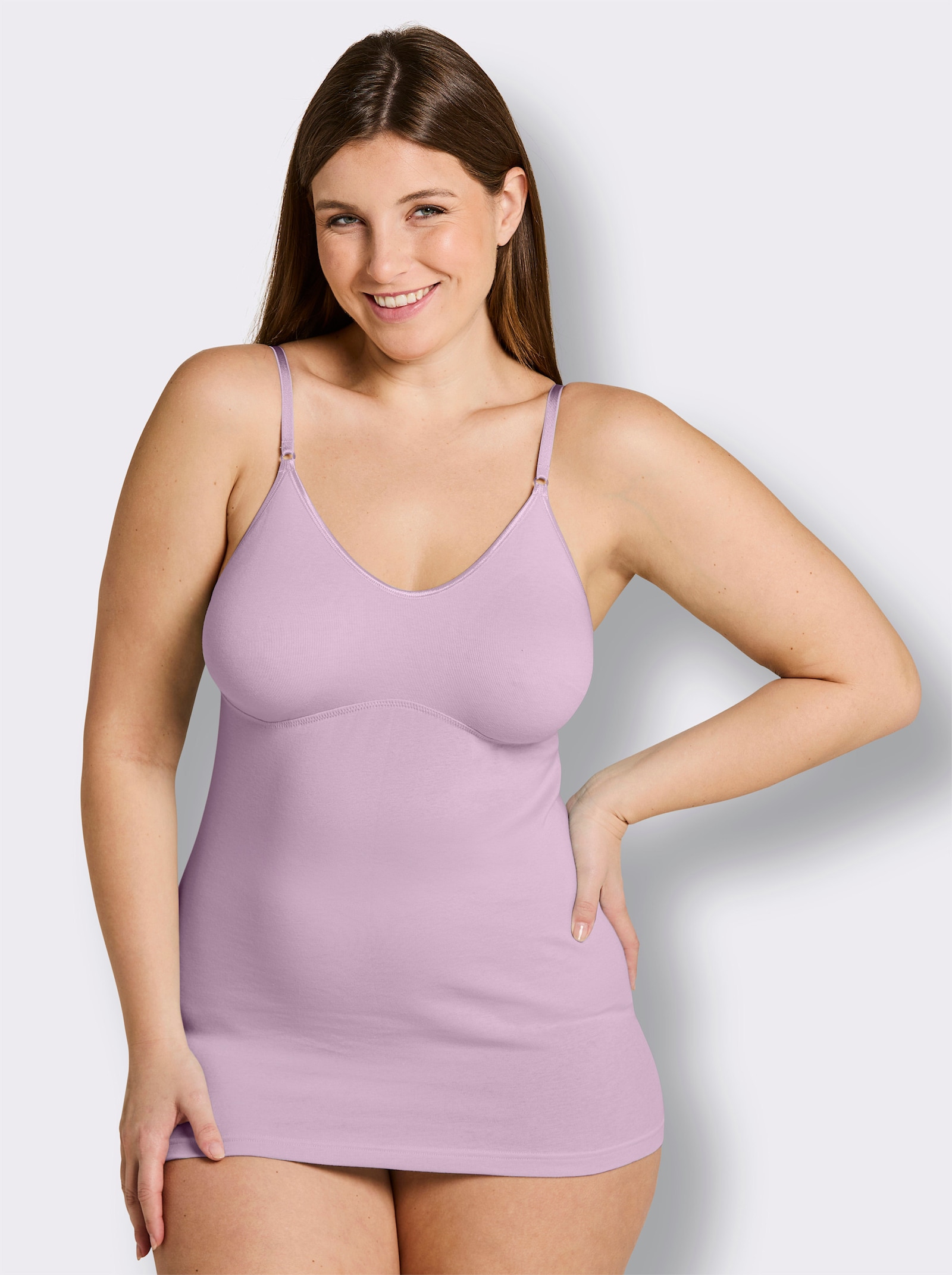 wäschepur BH-Hemd mit doppelt gemoldeten Cups - flieder