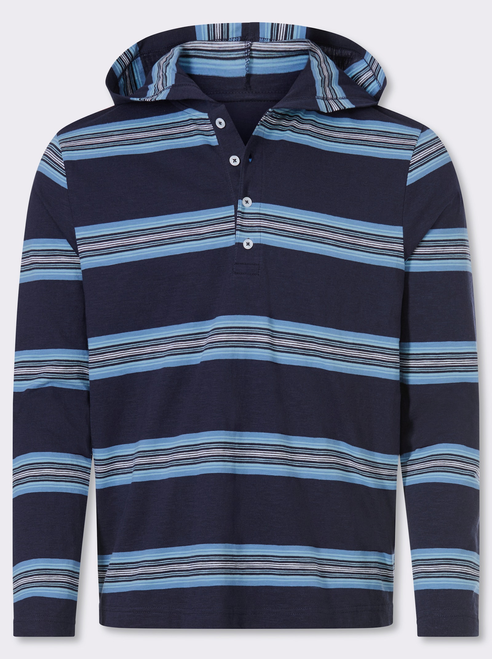 Catamaran Kapuzenshirt - marine-gestreift