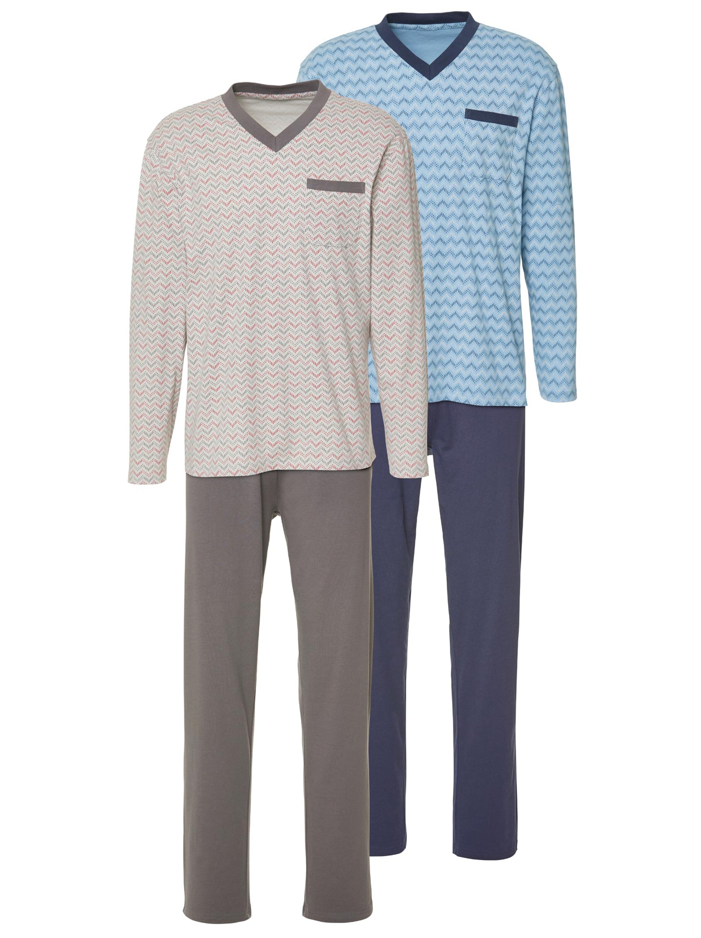 Schlafanzüge - marine + stahlgrau