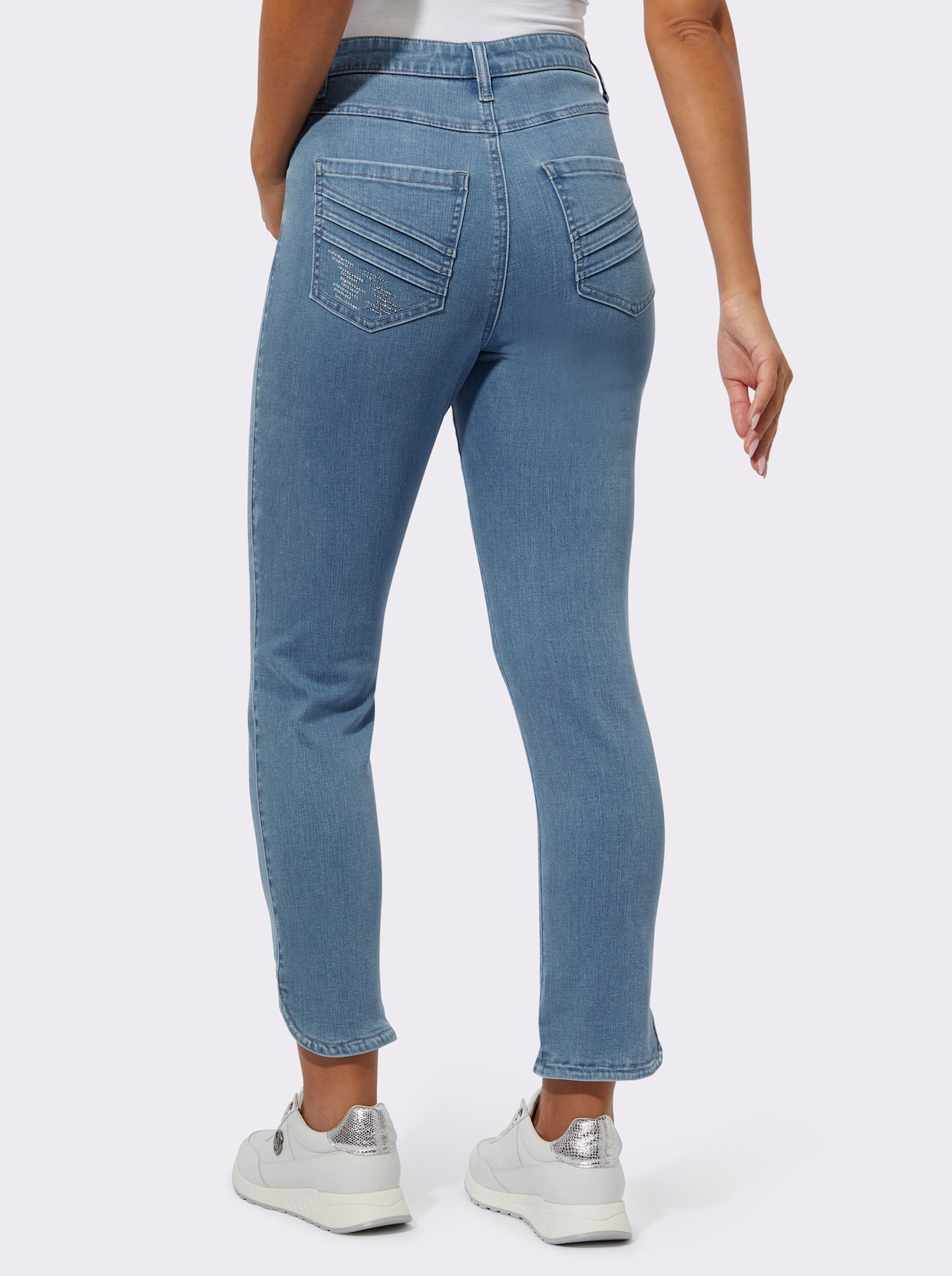 Jeans - blue-bleached