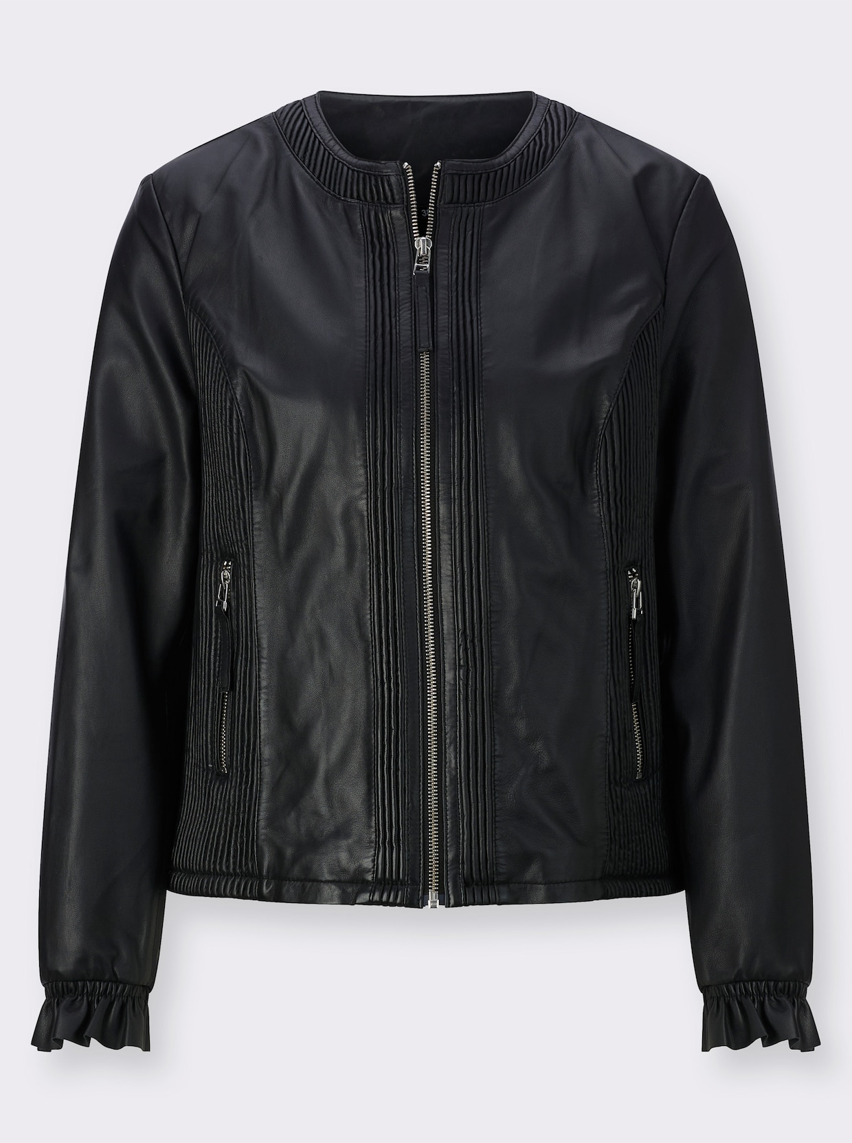 Mainpol Lederblazer - schwarz