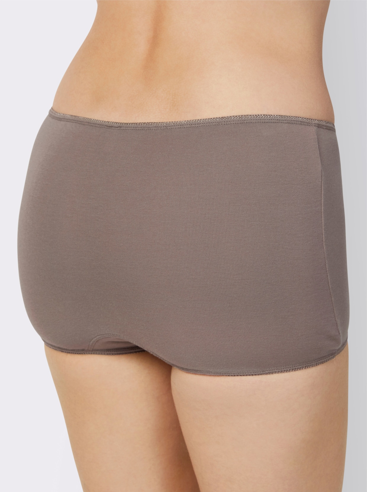 wäschepur Dámské boxerky - plameňáková + taupe + holubí modrá