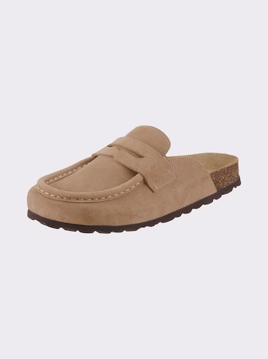 heine Pantolette im Sabot-Stil - beige