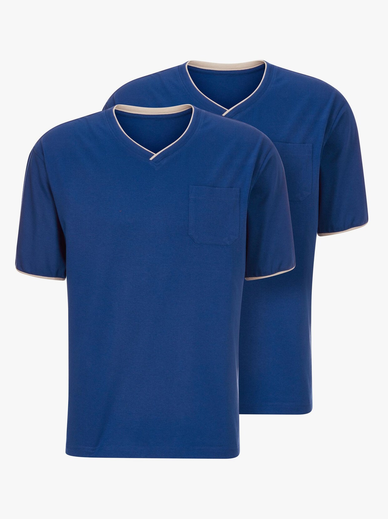 wäschepur Schlafanzug-Shirt - royalblau