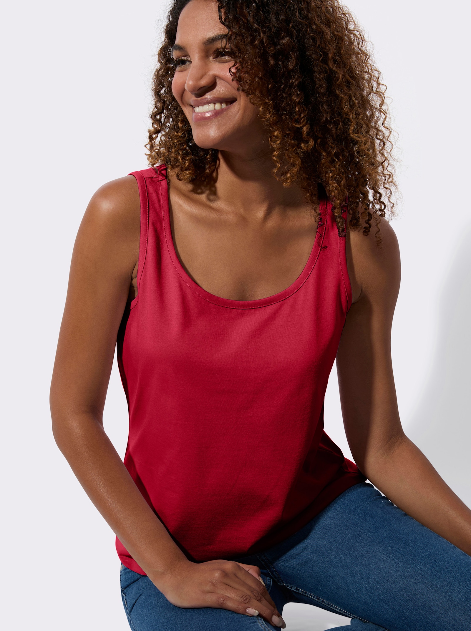 Top v balení po 2 ks - červená + ecru