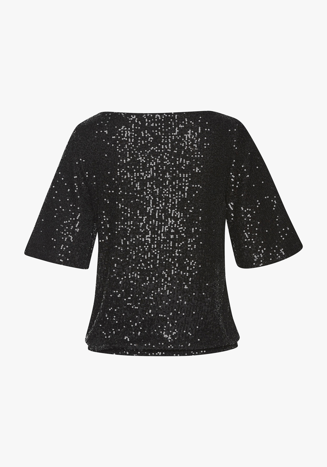 LASCANA T-shirt à paillettes - noir