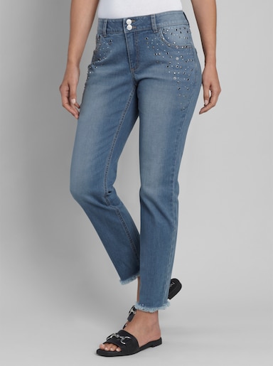 heine 5-Pocket-Jeans im Boyfriend-Style - blue-bleached