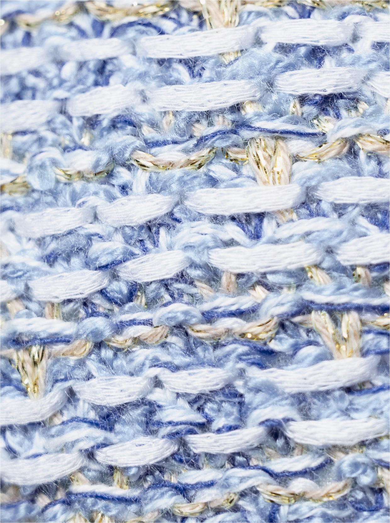 heine veste en tricot - bleu ciel-écru chiné