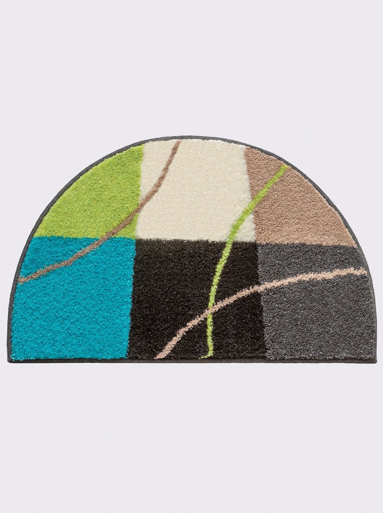 Grund Badmat - turquoise/taupe