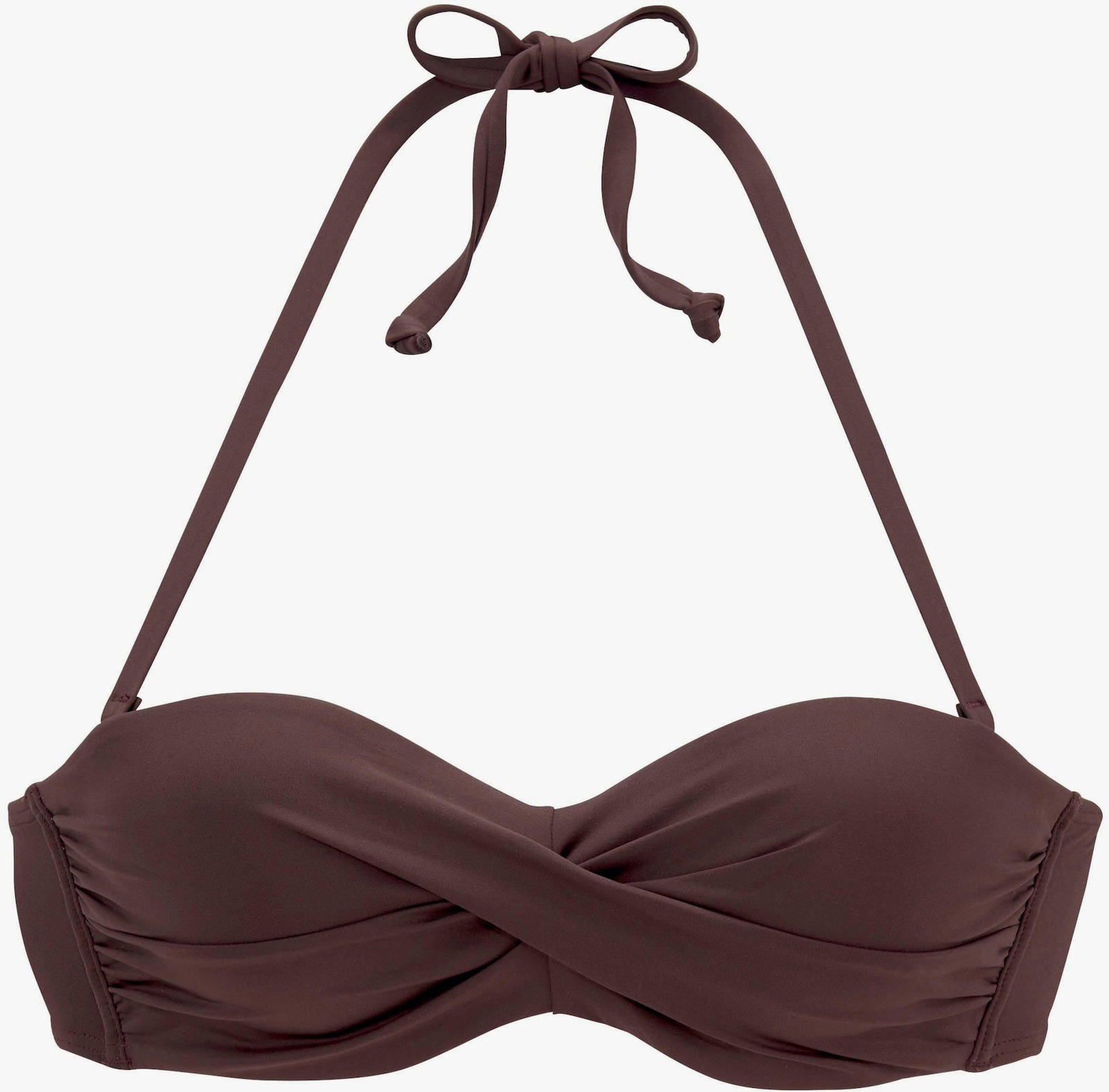 s.Oliver Bügel-Bandeau-Bikini-Top - braun