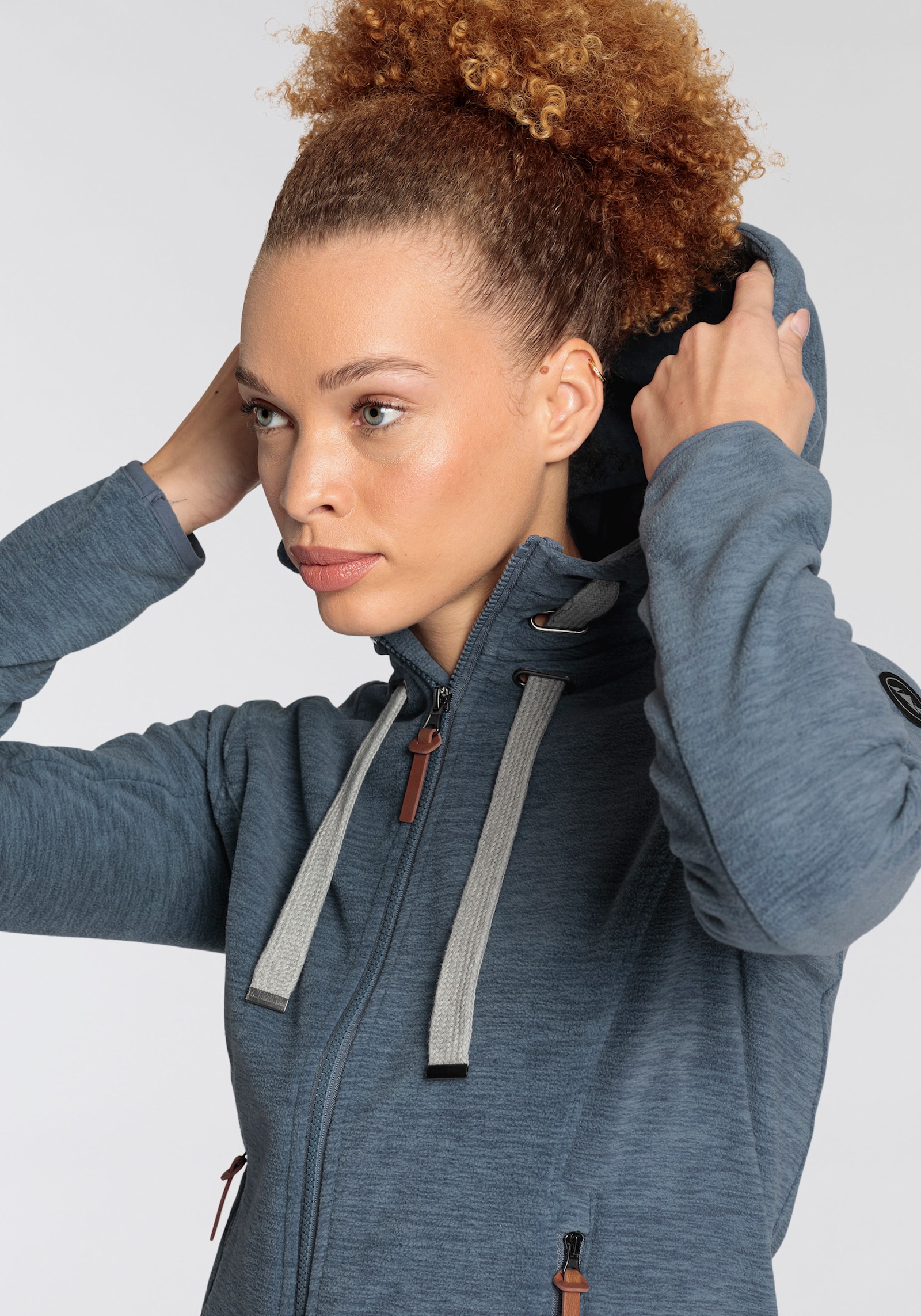 Polarino Fleecejacke - blau