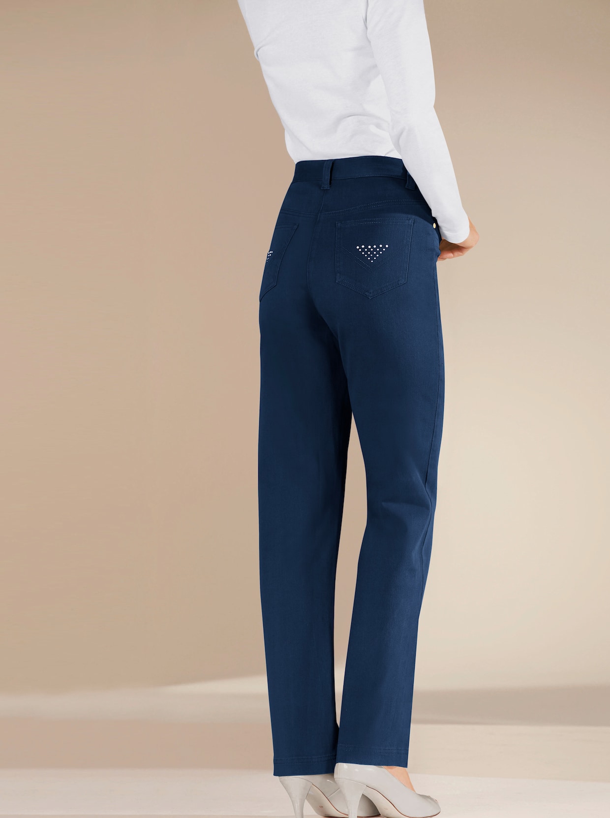 Stretch-Jeans - blue-stone-washed