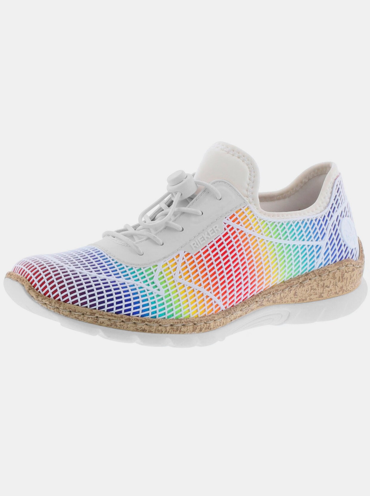 Rieker Slipper - weiß-bunt