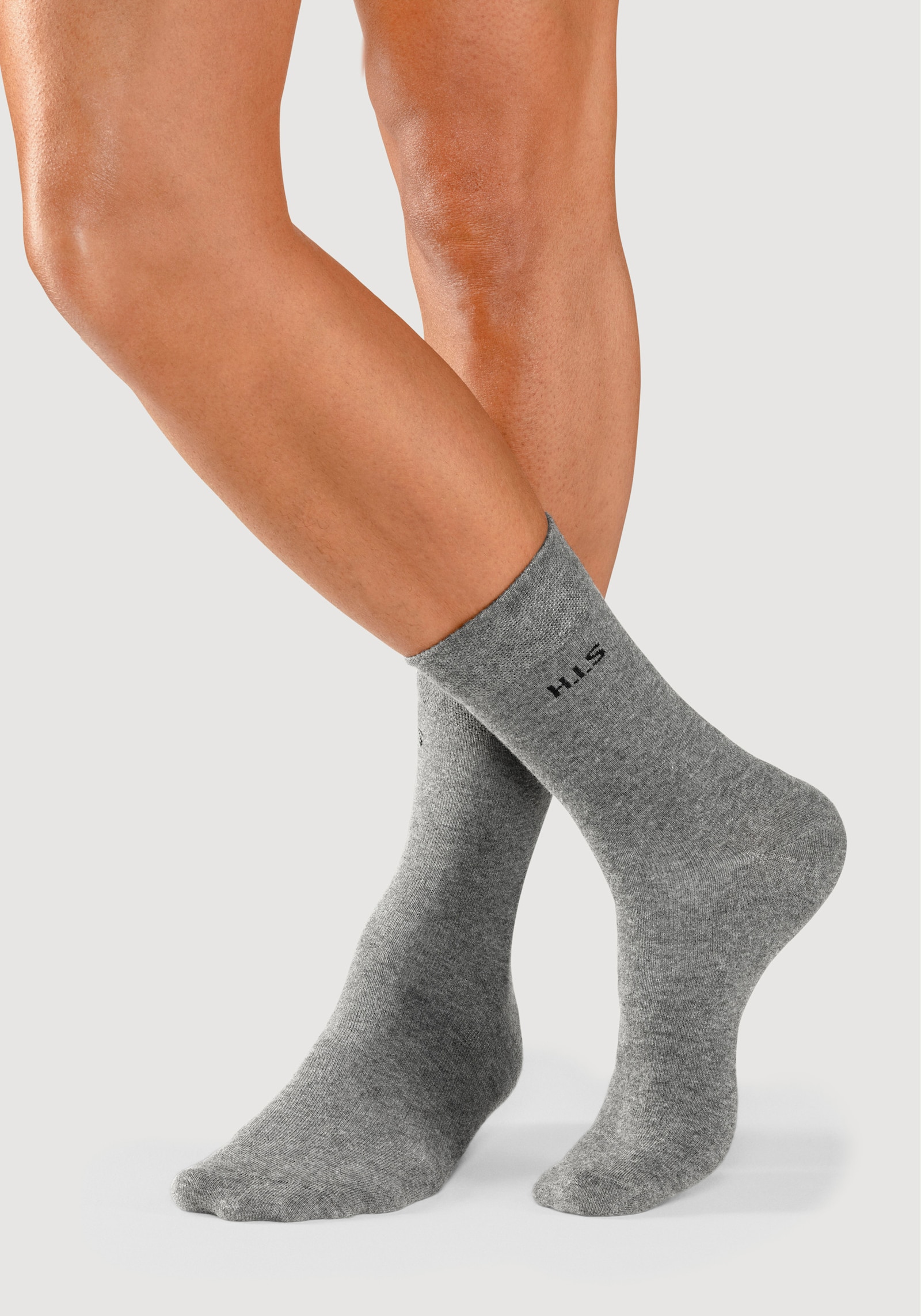 H.I.S Socken - 2x grau, 2x anthrazit