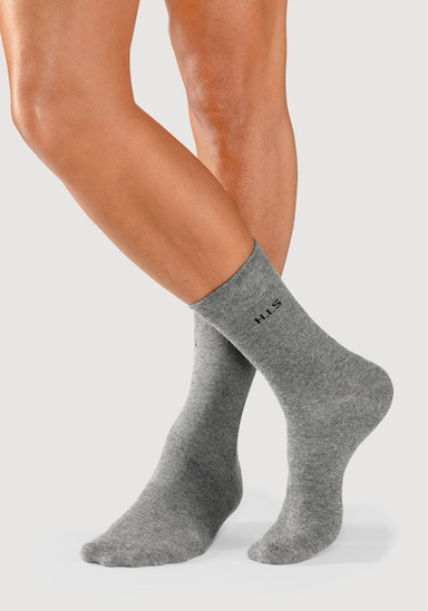 H.I.S Socken - 2x grau, 2x anthrazit