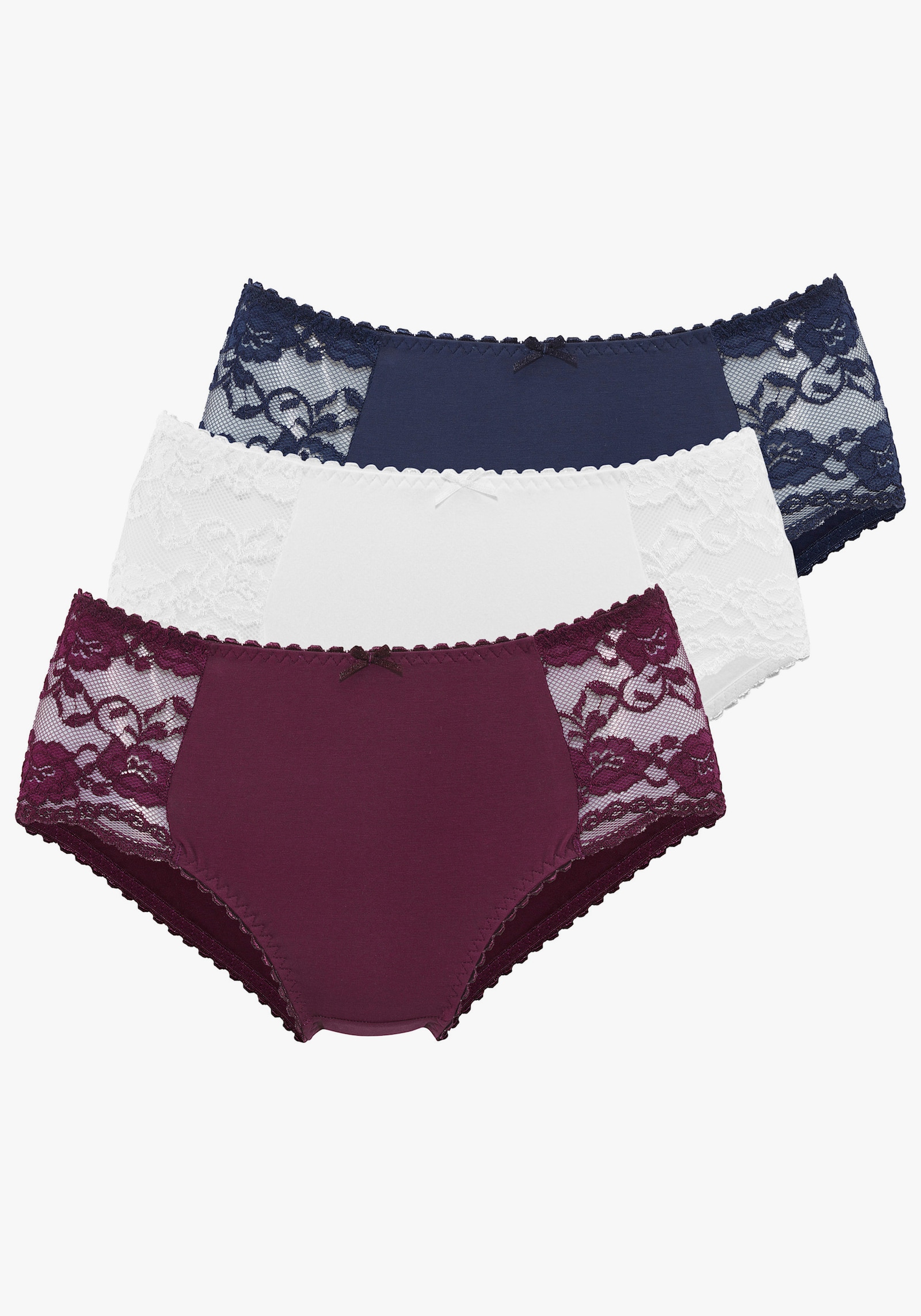 petite fleur by Lascana Heupslip - marine, paars, crème