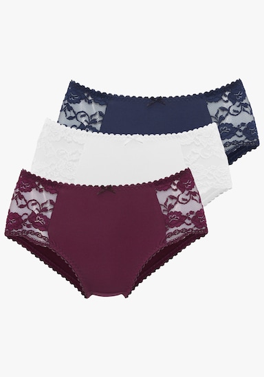 petite fleur by Lascana Heupslip - marine, paars, crème