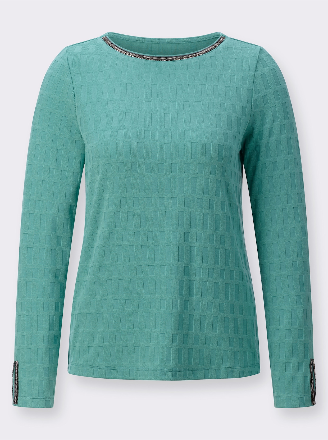 Shirt met lange mouwen - salie