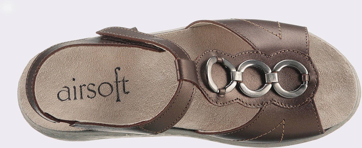 airsoft comfort+ Sandale - bronzefarben