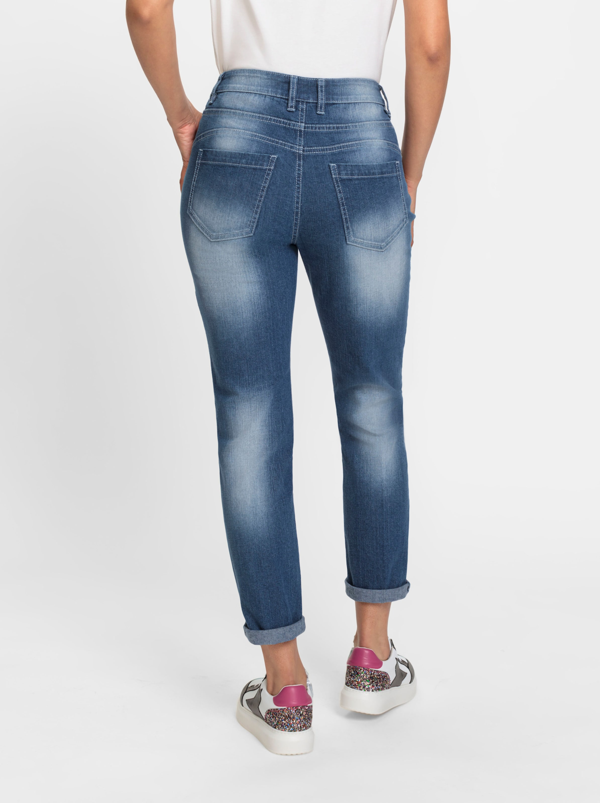Inspirationen Damen Blau Stone Washed Bequeme Jeans 1 Stk. von Baur - Bild 2